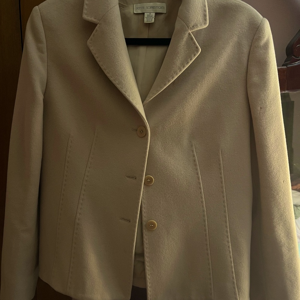 Vintage Petite Sophisticate lined wool jacket.  Size 12.